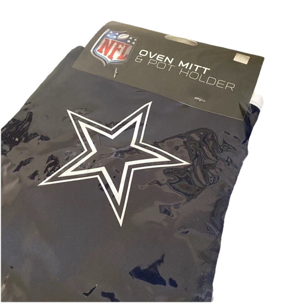 Dallas Cowboys NFL Team Oven Mitt & Pot Holder Blue White Brand New Packaging